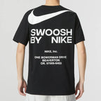 Nike Sportswear Big Swoosh Running Gym Cotton T-Shirt Black