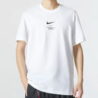 Nike Sportswear Big Swoosh Running Gym Cotton T-Shirt Black
