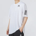Men's adidas Solid Color Striped Sports Breathable