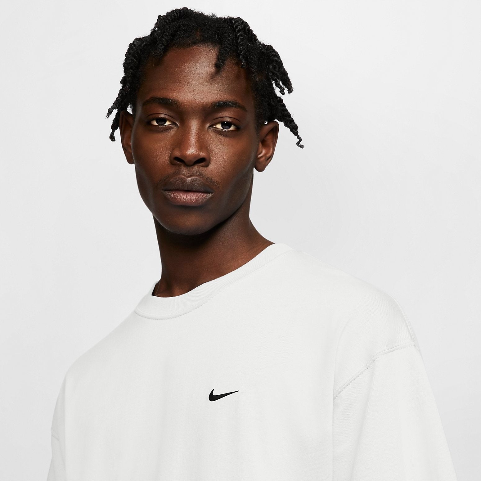Nike Lab Solo Swoosh Essential Sports Short Sleeve T-Shirt Men Tops Black