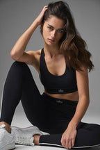 Alo Black Leggings and Bra Set - One Size