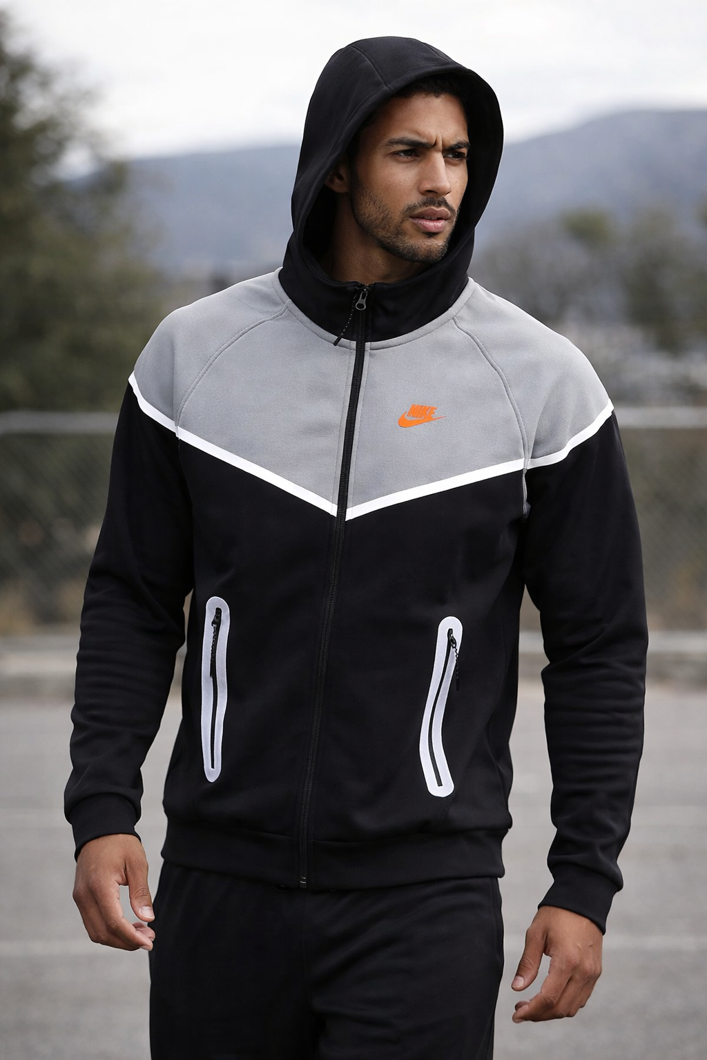 Nike Hooded Tracksuit Set (Jacket + Joggers)