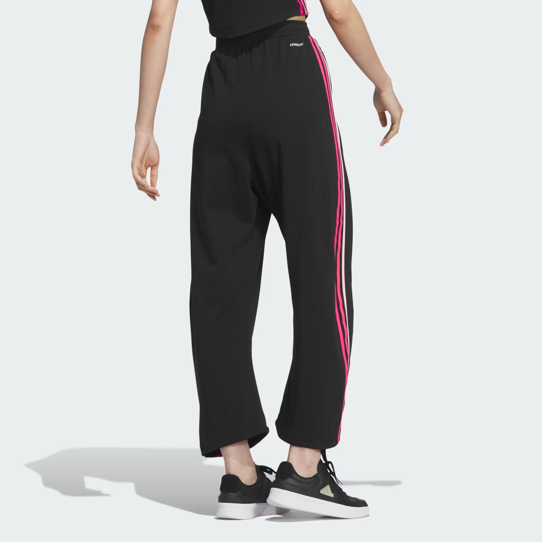 Adidas Pink and Black Joggers