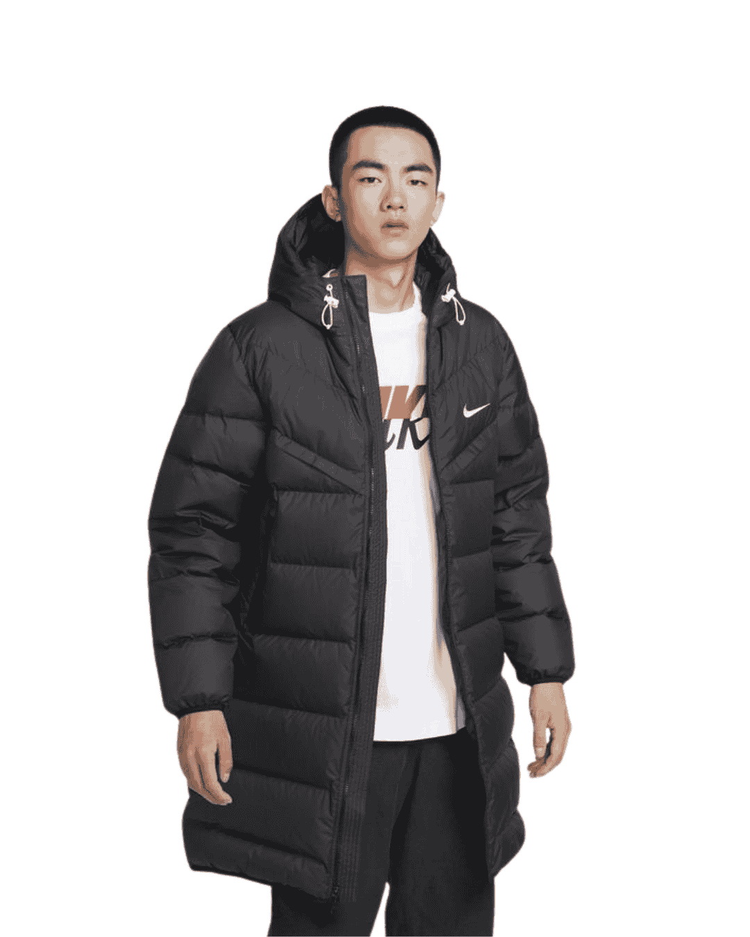 Nike Long Puffer Hooded Jacket