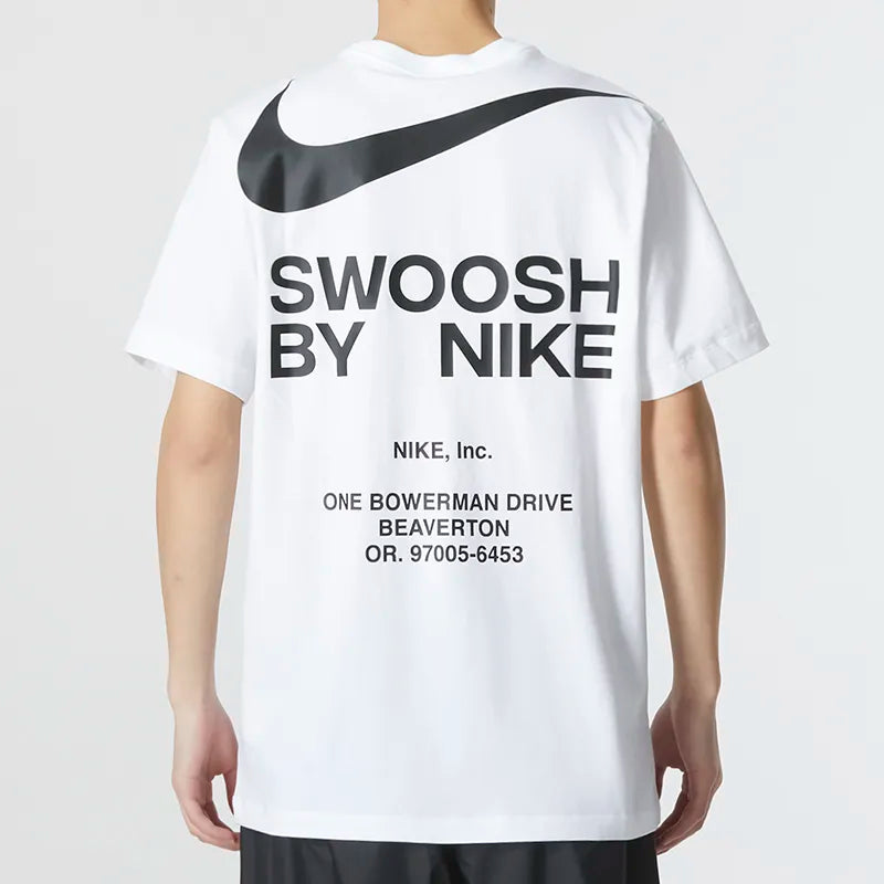 Nike Sportswear Big Swoosh Running Gym Cotton T-Shirt Black