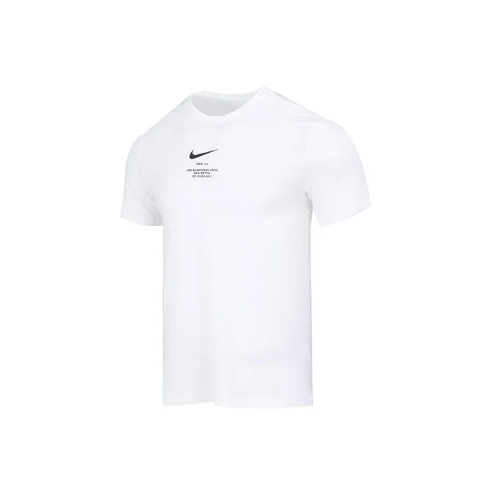 Nike Sportswear Big Swoosh Running Gym Cotton T-Shirt Black